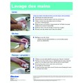 HANDWASHING: CLEAN WATER POSTER (FRENCH) Paper Laminated Version